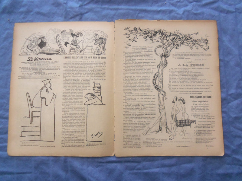 1903 OCT 24 LE SOURIRE MAGAZINE - ILLUSTRATED COMEDY - FRENCH TEXT - SP 4865Y