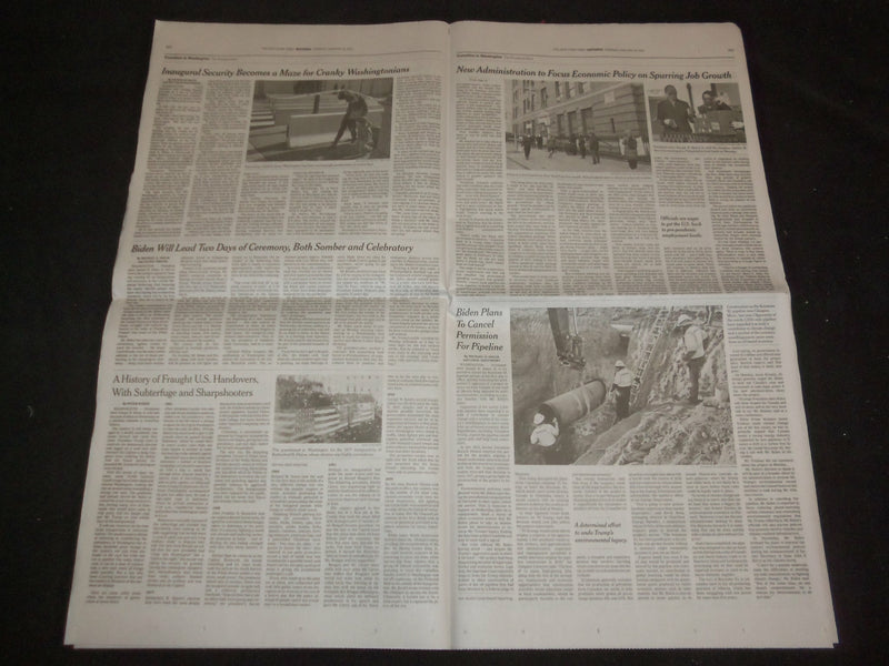 2021 JANUARY 19 NEW YORK TIMES - FIVE WEEKS, 100,00 MORE DEAD FROM VIRUS