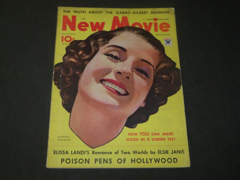 1933 DECEMBER THE NEW MOVIE MAGAZINE - NORMA SHEARER COVER - M 305