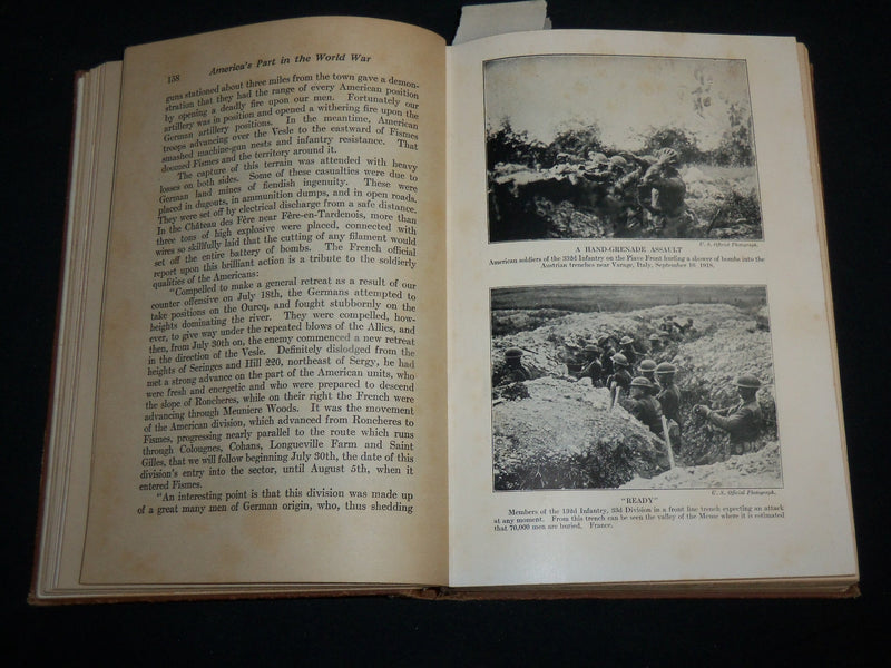 1919 AMERICA'S PART IN THE WORLD WAR HARDCOVER BOOK - PERSHING - KD 6621