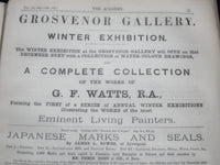 1881 THE ACADEMY WEEKLY REVIEW OF LITERATURE LOT OF 51 ISSUES - LONDON - O 2380