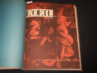 1955 JANUARY-JUNE L'OEIL REVUE D'ART MAGAZINE BOUND VOLUME - FRENCH - KD 5408