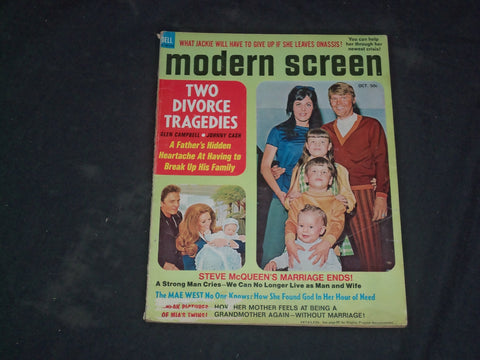1970 OCTOBER MODERN SCREEN MAGAZINE - GLEN CAMPBELL & JOHNNY CASH COVER - CW 670