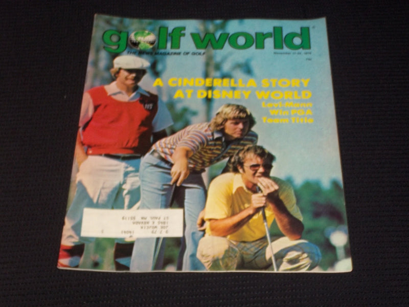 1978 NOVEMBER 17-24 GOLF WORLD MAGAZINE - LEVI & MANN FRONT COVER - E 6703
