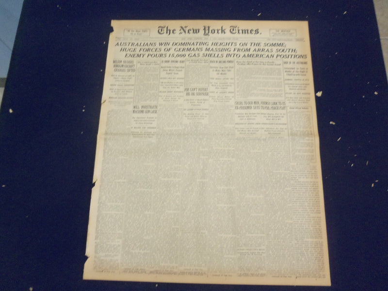 1918 MAY 7 NEW YORK TIMES - AUSTRALIANS WIN ON THE SOMME - NT 8174