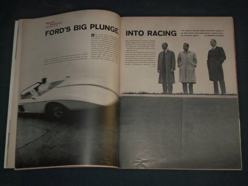 1962 NOVEMBER 19 SPORTS ILLUSTRATED MAGAZINE - NICK PIETROSANTE COVER - B 6471