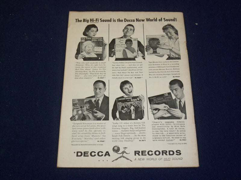 1958 MARCH 29 SATURDAY REVIEW MAGAZINE - DANNY KAYE - SP 9460