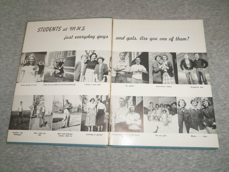 1950 ATODNEM MENDOTA HIGH SCHOOL YEARBOOK - MENDOTA, ILLINOIS - YB 2481