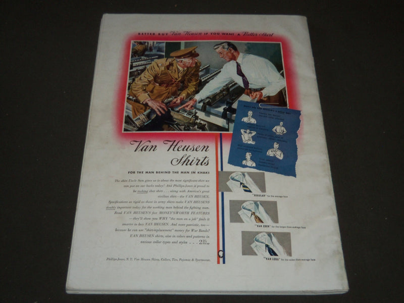 1942 NOVEMBER ESQUIRE MAGAZINE - VARGAS ILLUSTRATION - COVER AND ADS - ST 5076