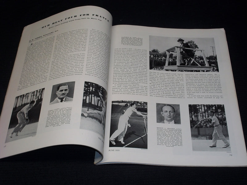1933 JUNE THE SPORTSMAN MAGAZINE NICE COVER & INSIDE SPORTS - E 4291