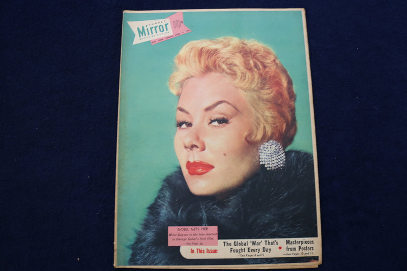 1956 APRIL 8 NY MIRROR MAGAZINE - MITZI GAYNOR COVER - E 22585