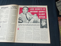 1963 NOVEMBER THE NATIONAL POLICE GAZETTE MAGAZINE - ANTHONY QUINN AFFAIR-B 5722