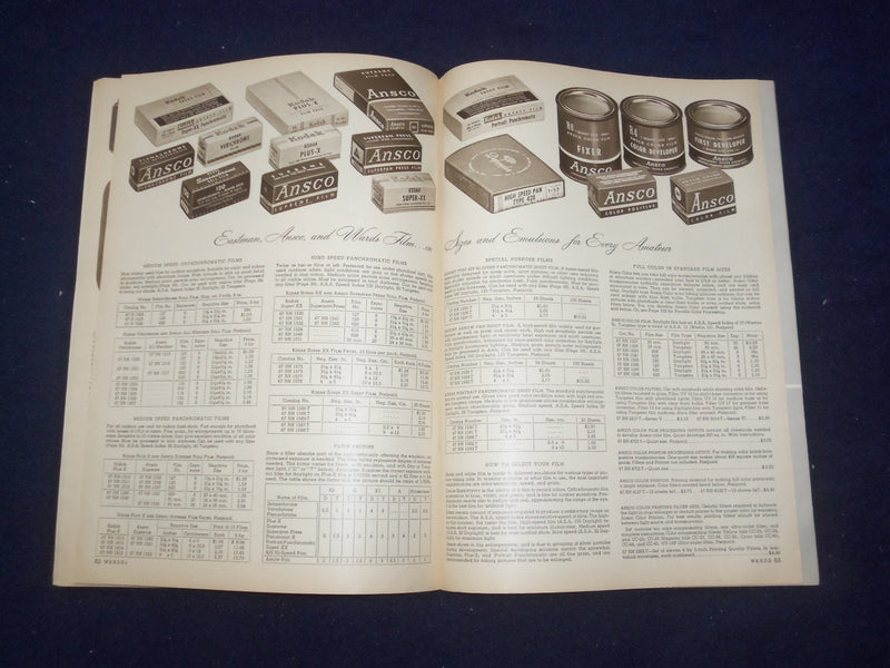 1953 MONTGOMERY WARD PHOTOGRAPHIC CATALOG - SOFTCOVER - J 9304