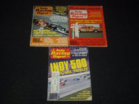 1975-1976 AUTO RACING DIGEST MAGAZINES OT OF 9 ISSUES - O 3074F