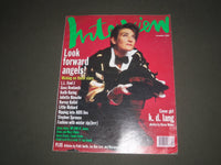 1992 DECEMBER INTERVIEW MAGAZINE - K. D. LANG COVER - SP 3265