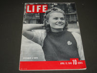 1940 APRIL 15 LIFE MAGAZINE - GOVERNMENT AND YOUTH COVER - L 178