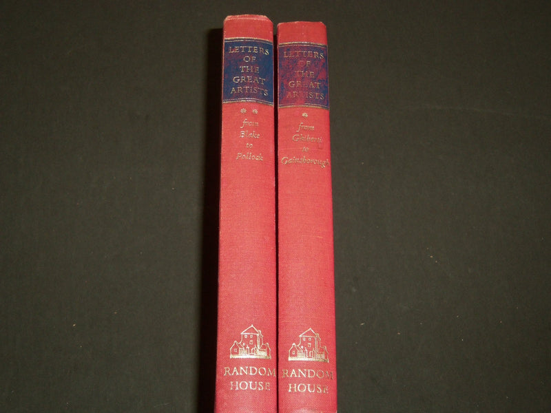 1963 LETTERS OF THE GREAT ARTISTS BOXED SET OF 2 VOLUMES - COLOR PLATES- KD 2527