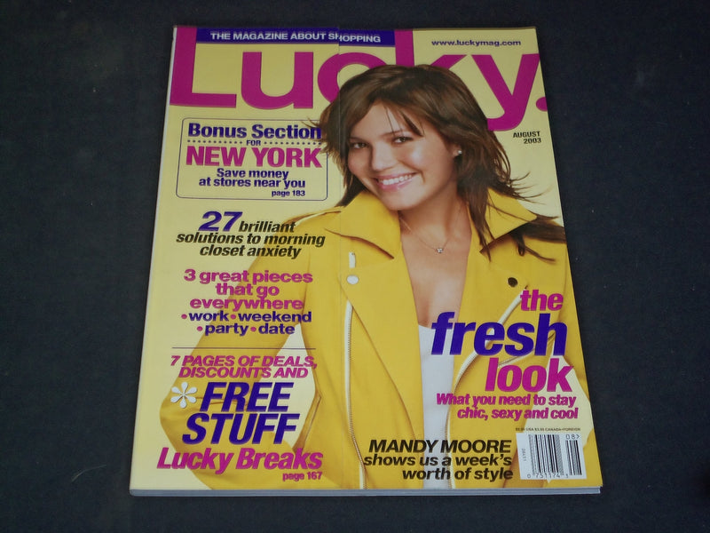 2003 AUGUST LUCKY MAGAZINE - MANDY MOORE - SP 5021