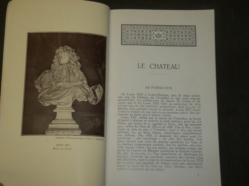 1933 POUR BIEN VISITER VERSAILLES LE CHATEAU LES JARDINS FRENCH BOOK - J 3543