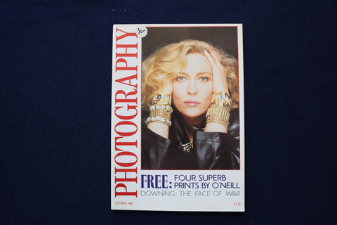 1986 OCTOBER PHOTOGRAPHY MAGAZINE - FAYE DUNAWAY COVER - E 18505