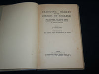 1934 STANDING ORDERS OF THE CHURCH OF ENGLAND HARDCOVER BOOK - KD 7062