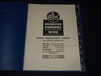 1950'S HOSKINS MANUFACTURING CO. CHROMEL RESISTOR ALLOYS CATALOG M - KD 3912J