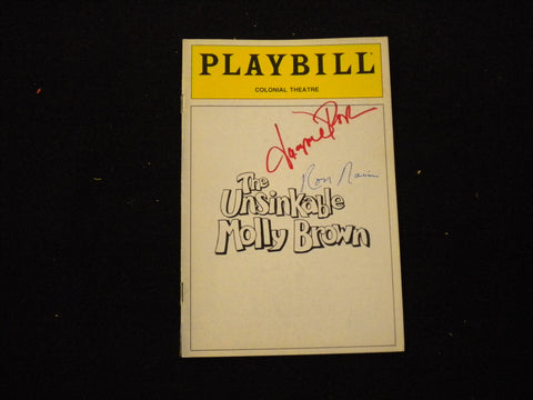 1990 THE UNSINKABLE MOLLY BROWN PLAYBILL - RON RAINES + 1 SIGNATURE - J 8250