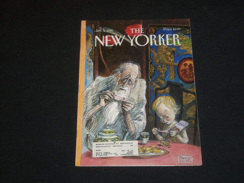 1996 JANUARY 8 THE NEW YORKER MAGAZINE - ILLUSTRATED COVER - NY 1785