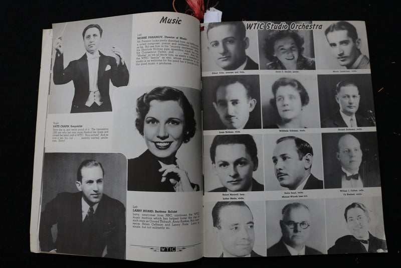 1939 WTIC HARTFORD, CT RADIO PERSONALITIES PROMO BOOK - SOFTCOVER - K 1871