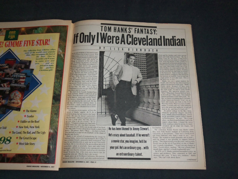 1987 NOVEMBER 8 NEW YORK DAILY NEWS PARADE MAGAZINE - CLEVELAND AMORY - NP 3538