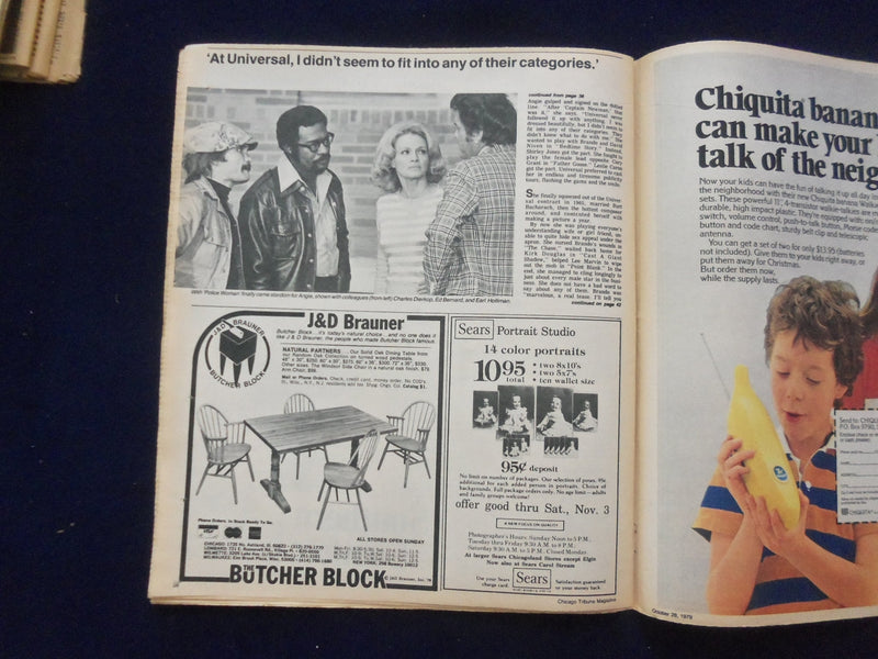 1979 OCTOBER 28 CHICAGO TRIBUNE MAGAZINE SECTION - ANGIE DICKINSON - NP 6382