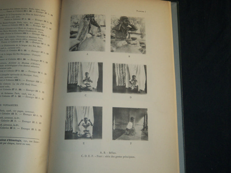 1936 DANSES MAGIQUES DE KELANTAN BOOK BY JEANNE CUISINIER - FRENCH - KD 5679