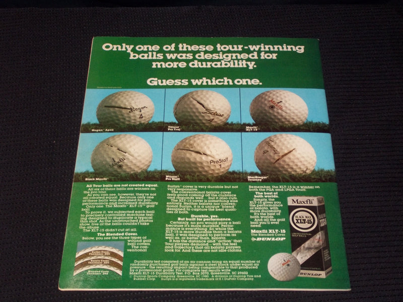 1981 MARCH 13 GOLF WORLD MAGAZINE - TOM KITE FRONT COVER - E 6858