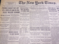 1932 AUG 5 NEW YORK TIMES BECCALI OF ITALY WINS 1500 METERS AT OLYMPICS- NT 4806