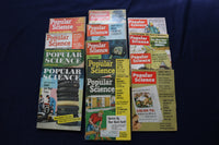 1957-1968 POPULAR SCIENCE MAGAZINE - LOT OF 13 - O 3350