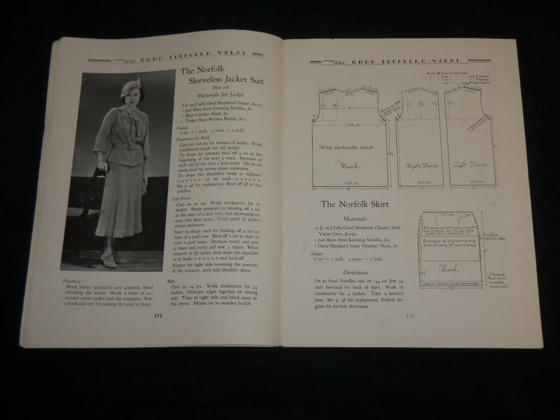 1934 GOOD SHEPHERD STYLE BOOK NO. 345 - FASHION - NICE PHOTOS - J 6732