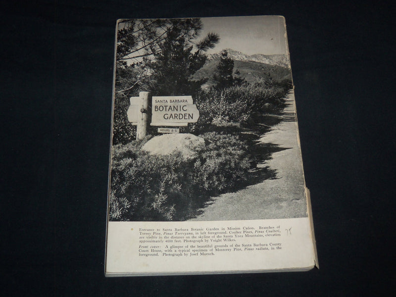 1940 TREES OF SANTA BARBARA DESCRIBED AND LOCATED BOOK BY RENSSELAER - J 8747