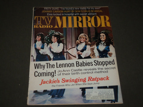 1971 JANUARY TV RADIO MIRROR MAGAZINE - JACKIE'S SWINGING RATPACK - CW 597