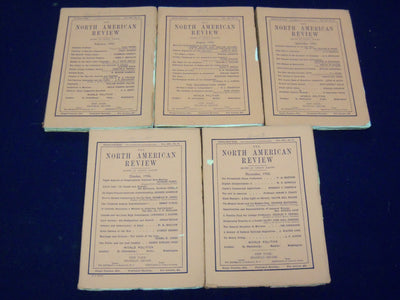 1905 NORTH AMERICAN REVIEW LOT OF 5 ISSUES - GREAT STORIES/ARTICLES - WR 669