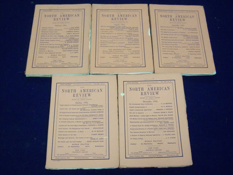 1905 NORTH AMERICAN REVIEW LOT OF 5 ISSUES - GREAT STORIES/ARTICLES - WR 669