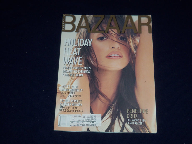 2000 DECEMBER HARPER'S BAZAAR MAGAZINE - PENELOPE CRUZ COVER - SP 5087
