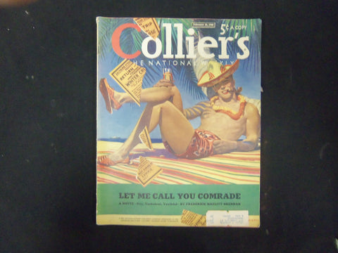 1940 FEB 10 COLLIER'S MAGAZINE - GREAT ILLUSTRATIONS, ARTICLES & ADS - ST 3657