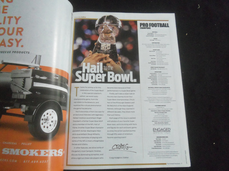2016 PRO FOOTBALL CHAMPIONS MAGAZINE - 50TH SUPER BOWL CELEBRATION - B 4077O