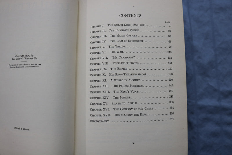 1936 LONG LIVE THE KING! HARDCOVER BOOK BY E. ACLAND & E. BARTLETT - KD 9379