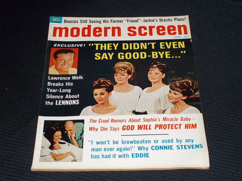 1969 APRIL MODERN SCREEN MAGAZINE - THE LENNON SISTERS FRONT COVER - E 14536