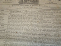 1870 THE PORTLAND TRANSCRIPT NEWSPAPER LOT OF 7 ISSUES - MAINE - NP 3297C