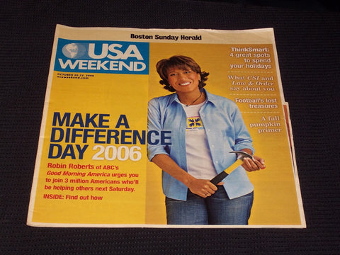 2006 OCTOBER 20 BOSTON SUNDAY HERALD USA MAGAZINE - ROBIN ROBERTS - E 5245