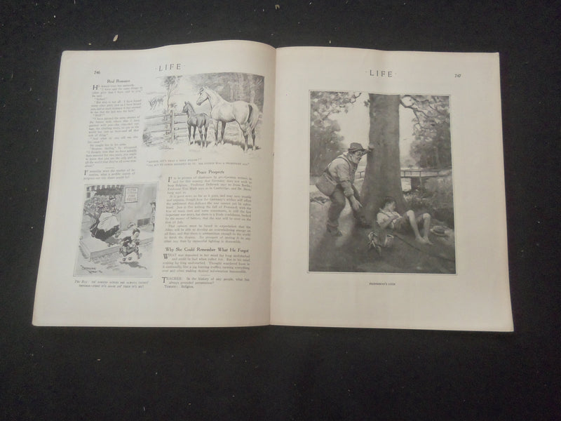 1915 APRIL 29 LIFE MAGAZINE - WHEN THE WORLD WAS YOUNG - L 761E