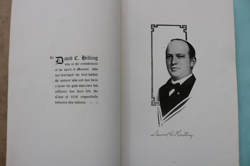 1918 MANHISCOPE - MANUAL TRAINING HIGH SCHOOL - PEORIA - SOFTCOVER BOOK - K 3442