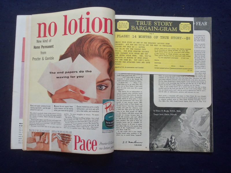 1958 MAY TRUE STORY MAGAZINE - WHAT MY HUSBAND CAN'T FORGET - SP 4781I